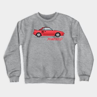 Powered-Red Crewneck Sweatshirt